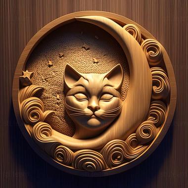 3D model Cat Moon from Sailor Moon (STL)